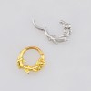 FLORAL ROSE VINE THORN LEAVES SEPTUM CLICKER RING 316L SURGICAL STEEL FLORAL ROSE VINE THORN LEAVES SEPTUM CLICKER RING 316L SURGICAL STEEL